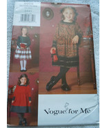 Vogue For Children’s / Girls Dress Size 2-5 #9958 Uncut - $10.96 CAD