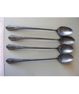 4 Vintage Simeon L &amp; George H Rogers Silverplate Long Tea Spoons - €31,90 EUR