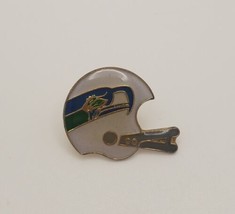 Vintage 1980s Seattle Seahawks NFL Helmet Shaped Lapel Hat Vest Pin Tie Tack - £15.61 GBP