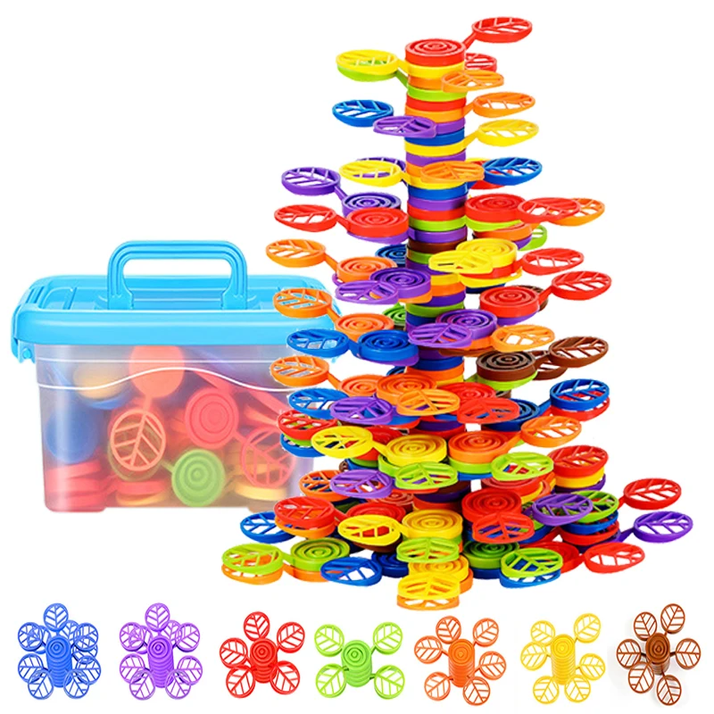 Rainbow Balance Tree Stacking Blocks Montessori Parish Education Games Fine - £10.29 GBP+