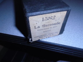 Vintage Connorized Music Company Piano Roll 1582 La Serenade Schubert - $18.00