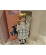 MARIAN YU DESIGNS PORCELAIN DOLL VIOLA  15.5&quot; COA LTD ED BOXED PIGTAILS ... - $13.36 CAD