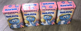 Smurfs The Lost Village Collectible Band Aid Set Of 4 Tins Year 2016 - £10.85 GBP