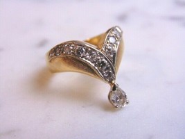 Exquisite Womens Vintage Estate 14k Gold Diamond Ring 6.6g E2954 - £923.63 GBP
