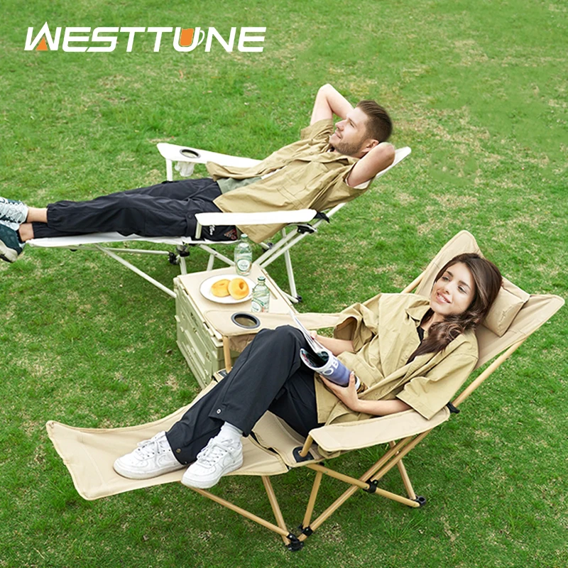 WESTTUNE 2-in-1 Reclining Camping Chair - $1,405.12 MXN