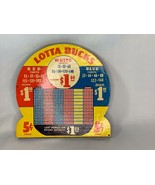 Vintage Lotta Bucks 5 Cent Lottery Punch Board Unpunched Gambling - £11.77 GBP