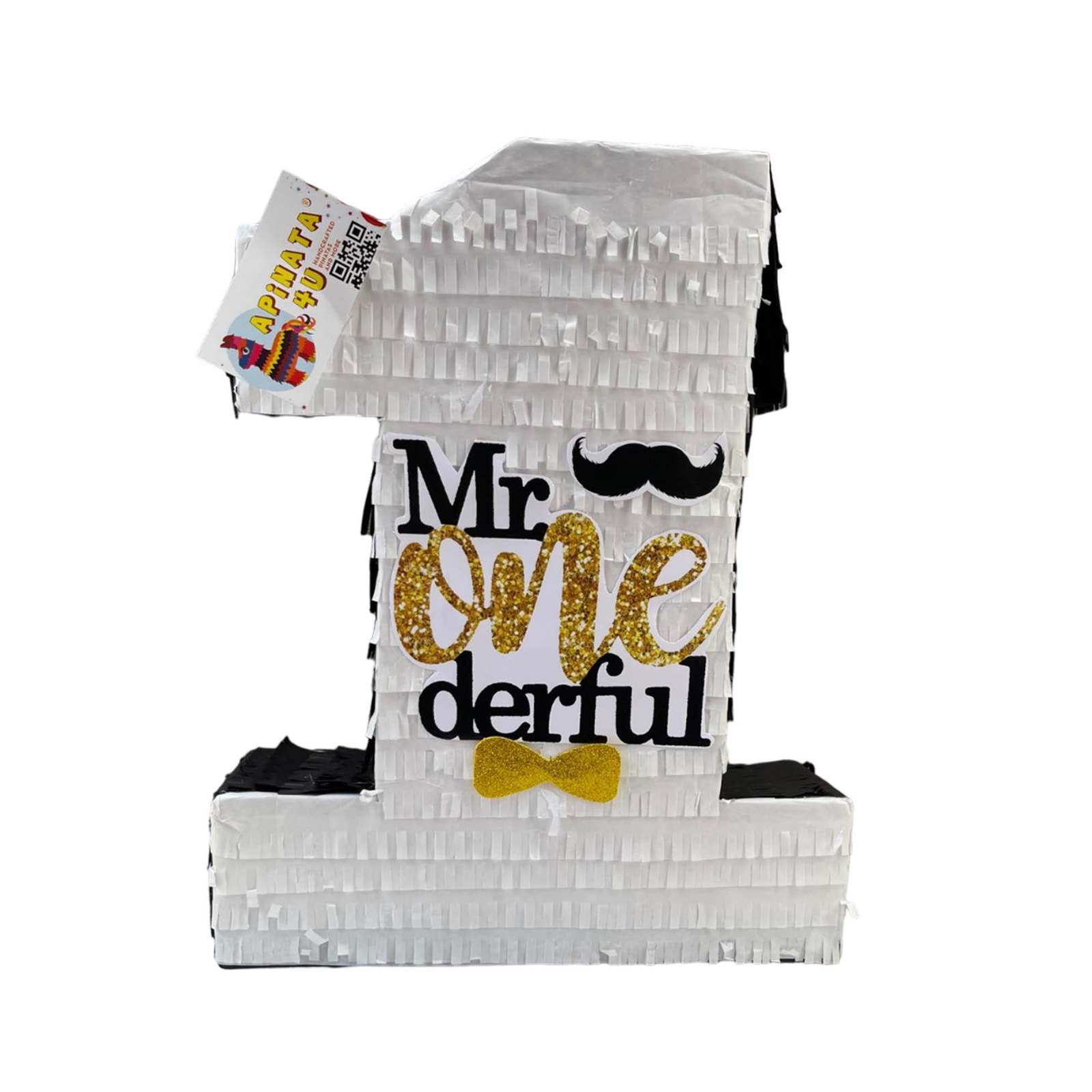 Mr Onederful Themed Number 1 Pinata for 1st Birthday Party Celebration, ... - $39.99