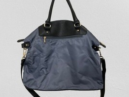 Neiman Marcus Blue Black Nylon Double Handle Tote - $553.89 MXN