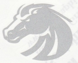 REFLECTIVE Boise State Broncos  2 inch fire helmet hard hat decal sticke... - £2.72 GBP