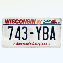 United States Wisconsin Dairyland Passenger License Plate 743-YBA - $12.31 CAD