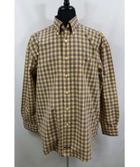 Nautica Sanded Poplin Long Sleeve Business Casual Shirt Mens XL Yellow R... - £15.32 GBP