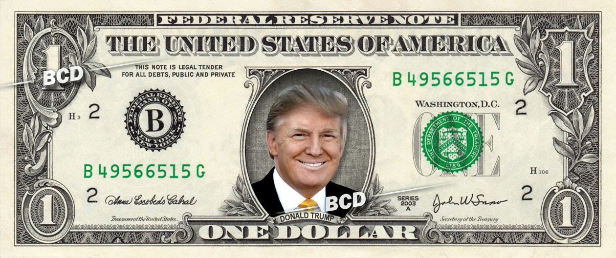 DONALD TRUMP REAL Dollar Bill Presidential Candidate 2016 Cash Money Memorabilia - $4.99