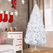 Slim Pencil 7Ft PVC Artificial Christmas Tree w/ Stand Home Holiday Decor  - $69.78