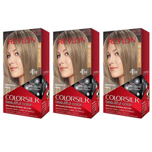 Pack of (3) New Revlon ColorSilk Permanent Color, Dark Ash Blonde 60 - £19.60 GBP