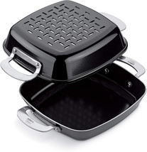 WEBER Style Grill Pan Set #6732 Saute &amp;Vegetable Set Ceramic Coated- New... - £24.62 GBP