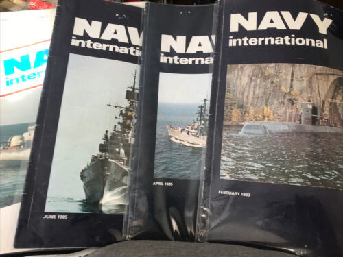 Primary image for Lot of 4 Navy International Magazines Feb 1983 April June 1985 January 1991