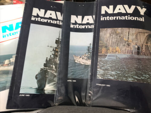 Lot of 4 Navy International Magazines Feb 1983 April June 1985 January 1991 - $9.89