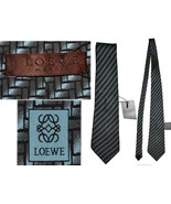 LOEWE Men&#39;s Tie 100 % Silk Hand Made LW01 T0G - £73.59 GBP