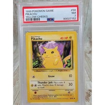 Pokémon Pikachu (Yellow Cheeks) - Base Set 58/102 PSA 7- Near Mint 1999 - $24.52