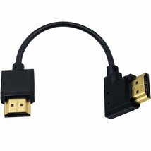 4K Hdmi Cable, Hdmi To Hdmi Cable, Extremely Thin Left Angled Hdmi Male To Male  - £19.74 GBP