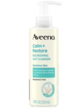 Aveeno Calm + Restore Nourishing Oat Sensitive Skin Cleanser Fragrance-Free 7.8f - £37.45 GBP