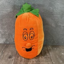 Halloween Pumpkin Plush Decor Funny Orange Soft - £7.49 GBP