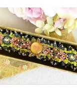 Mille Fleur Vintage Victorian Floral Multi Crystal Stone Bracelet - $80.00