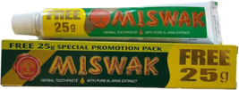 3 Pcs Dabur Miswak Herbal Toothpaste with Pure Extract, 50g Antibacterial - £28.40 GBP