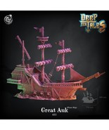3D Printed Cast n Play Great Auk (Pirate Ship) Huge 28mm 32mm D&amp;D - $269.20+