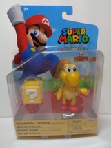 Jakks Pacific 41179 Red Koopa Troopa 4” Figure W/ Question Block - £13.45 GBP