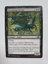 MTG Magic The Gathering Card Devouring Swarm Creature Insect Black Jumpstart - £5.73 GBP