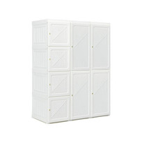 Foldable Closet Clothes Organizer with 12 Cubby Storage - Color: White -... - £196.45 GBP