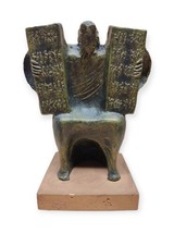 Giuseppe Macri Moses Ten Commandments Sculpture MCM Brutalism Modernism Vintage  - £239.76 GBP