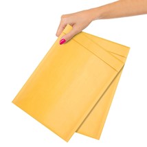 Yellow Kraft Bubble Padded Envelopes Mailers Self-Sealing 8.5x13 - £8.18 GBP