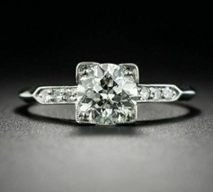 Engagement Ring 2.25Ct Round Cut Simulated Diamond Solid 14K White Gold ... - $249.46