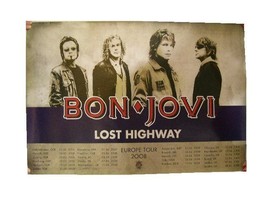 Jon Bon Jovi Tour Poster Europe 2008 John Concert - $89.64