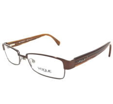 Vogue Eyeglasses Frames VO 3558 775 Brown Rectangular Wood Grain 51-17-140 - $65.36