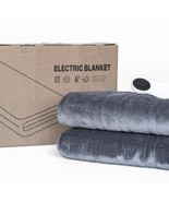 Twin Size Heated Electric Blanket-Gray - $455.58 MXN