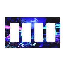 Vintage American Flag US Map Wood Quad Rocker Light Switch Cover 4 Gang - $5.25 Vintage American Flag US Map Wood Quad Rocker Light Switch Cover 4 Gang - $5.25