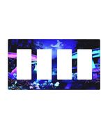 Vintage American Flag US Map Wood Quad Rocker Light Switch Cover 4 Gang - $97.36 MXN