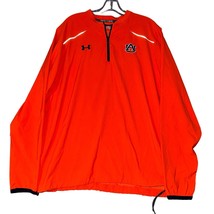 Under Armour Mens Auburn Orange Windbreaker Loose All Season Cage Jacket Large - £18.11 GBP