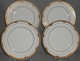 Set (4) Mikasa Fine China Golden Shell Pattern Salad Plates Made In Japan - £54.43 GBP