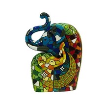 Handmade Elephant Resin Mosaic for Home Decoration Animal Statues and Sculptures - £47.69 GBP