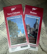 MAPS- a. BOSTON, b. NEW ORLEANS 1998 AAA downtown price each (sew rm 1-2... - $5.00