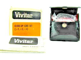 VIVITAR Close Up Lens 52MM +1 +2 +4 Set w/Case Still In Plastic Has Instructions - £6.00 GBP