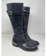Franco Sarta Celeste Women&#39;s Black Leather Riding Boots 9.5 M - €40,65 EUR