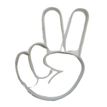 Peace Or Victory Sign Detailed Hand Shape Cookie Cutter Made In USA PR5031 - $5.51 CAD