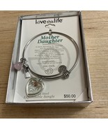 Mother Daughter Stainless Steel Expandable Bangle Bracelet Love This Lif... - $19.99