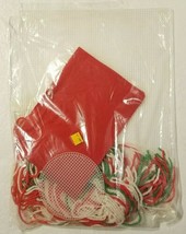 Vintage Candy Cane Dish Bowl Plastic Canvas Needlepoint Kit BEL Ltd Rare NOP - £13.62 GBP