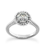 Diamond Solitaire Ring Wedding Round Cut D VS2 Treated 14K White Gold 1.... - £2,379.01 GBP